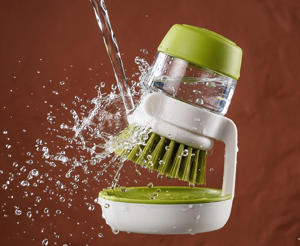 Kartance™ Soap Dispensing Dish Brush – Clean Faster, Use Less Soap
