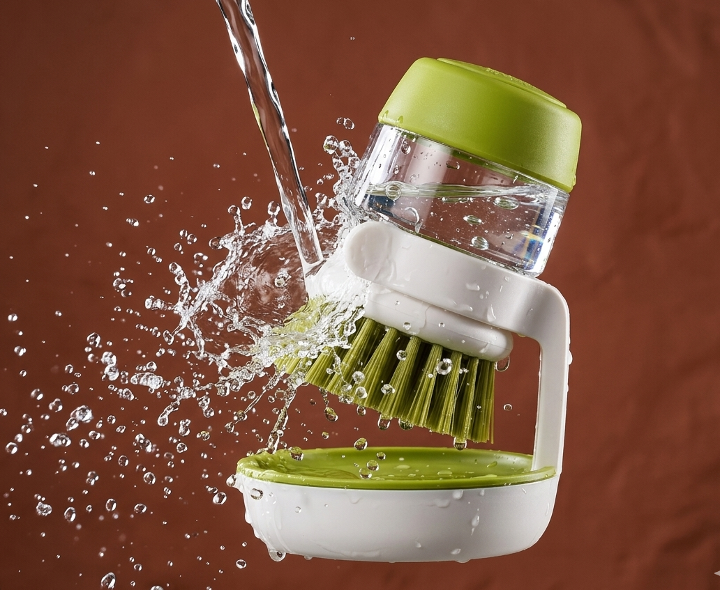 Kartance™ Soap Dispensing Dish Brush – Clean Faster, Use Less Soap